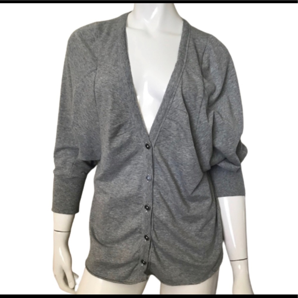 Free People grey button up cardigan/ sweater XS